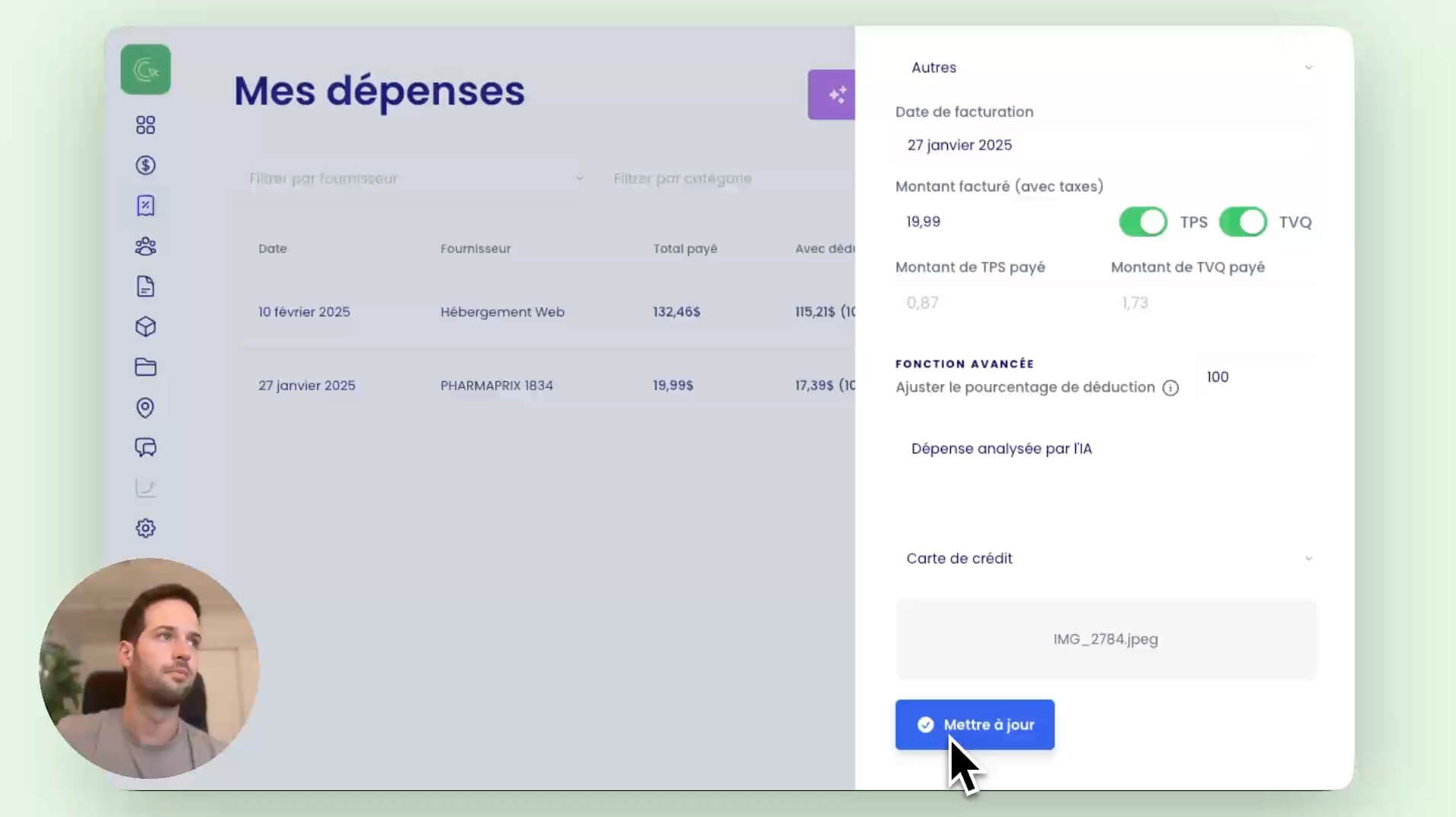 Nouvel outil: Analyse de reçus avec l’IA sur Ma Compta